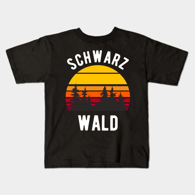 Schwarzwald - Sunset Edition Kids T-Shirt by isstgeschichte